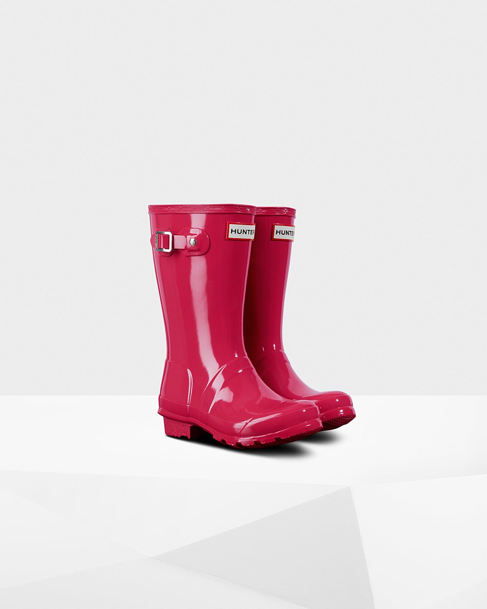 Botas De Agua Hunter Niños Original Big Gloss - Rosas - Argentina 4612DNAQW